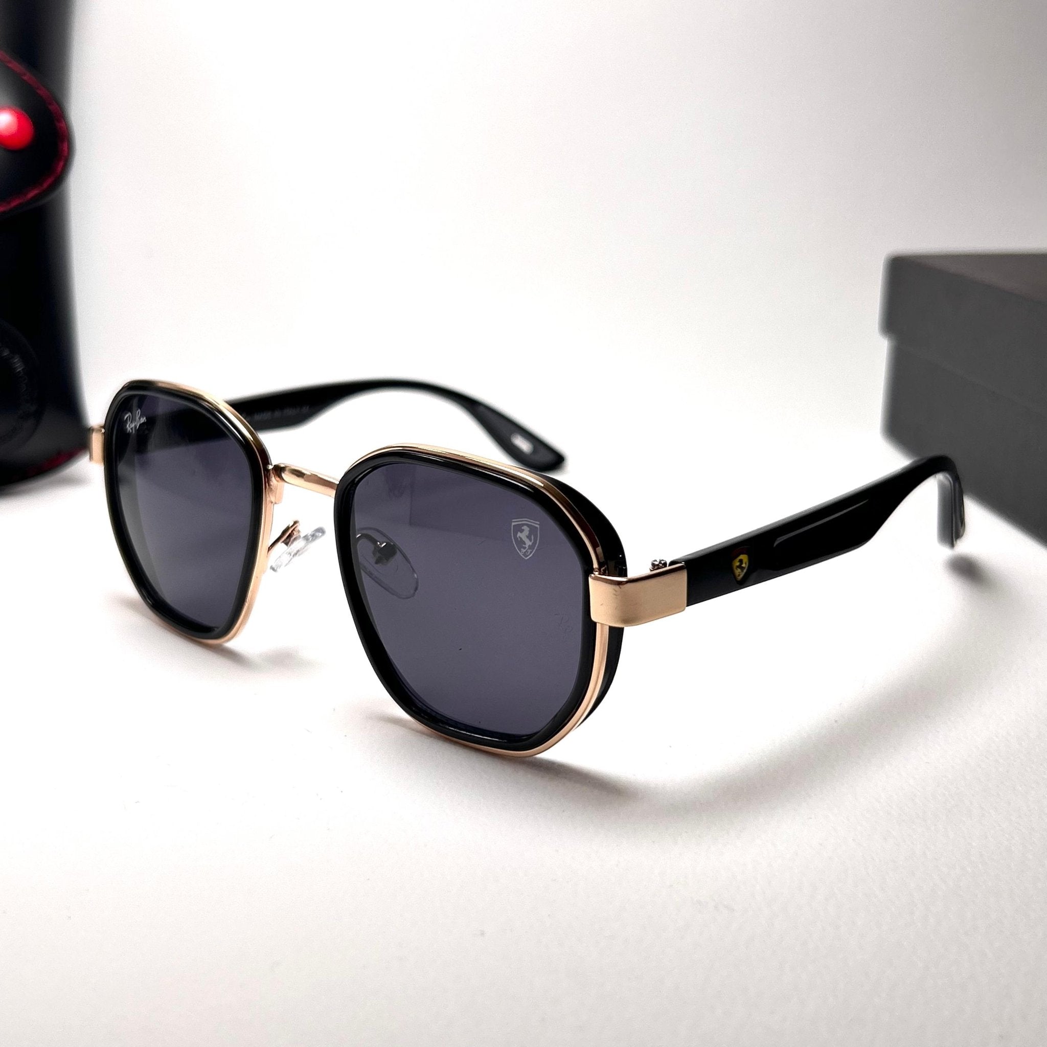 Ray Ban RB3674 Scuderia Ferrari Golden Black Giiz store