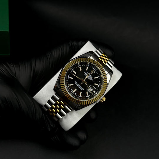 Rolex Datejust For Him – Black &amp; Two-Tone Gold