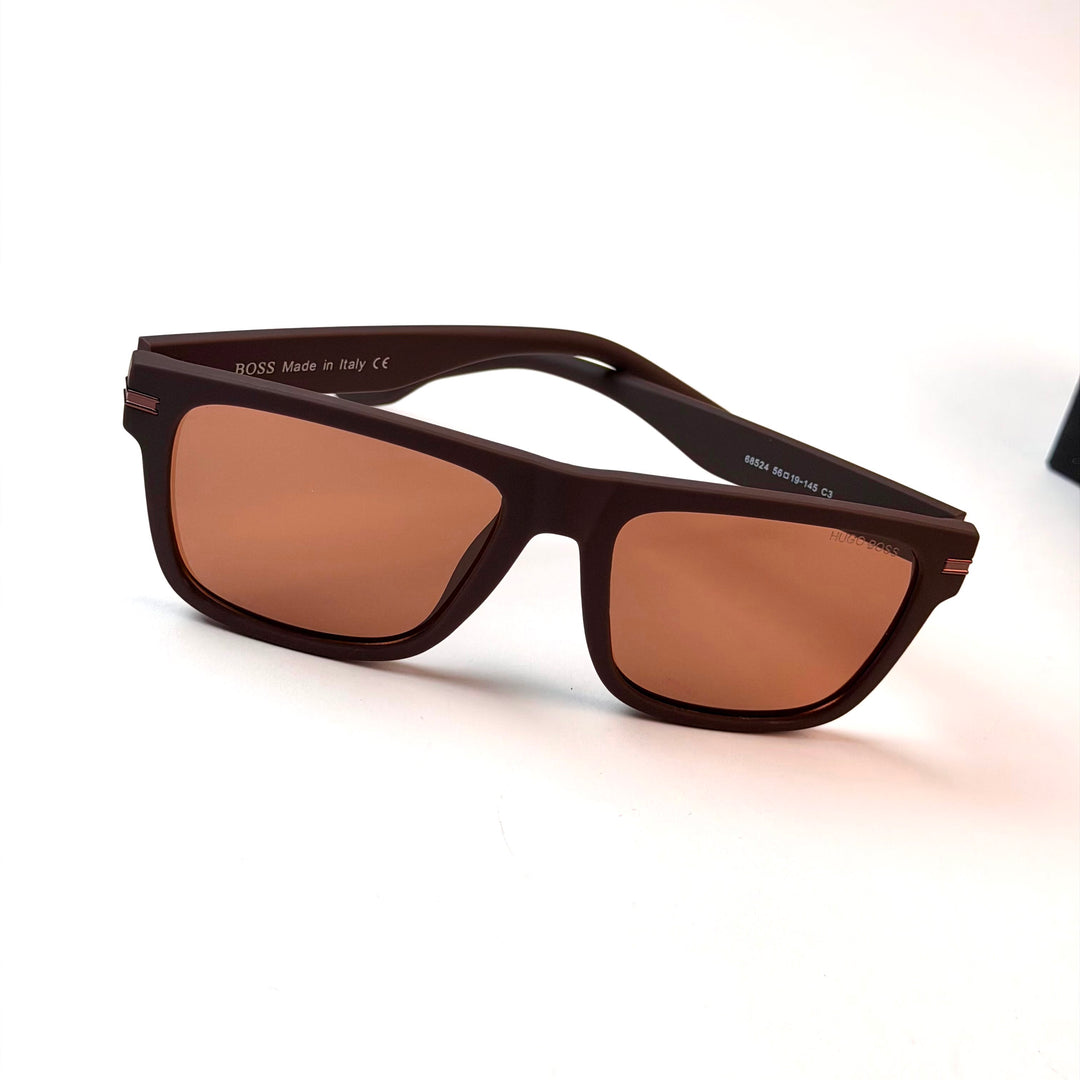 HUGO BOSS Rectangular Square –  Brown