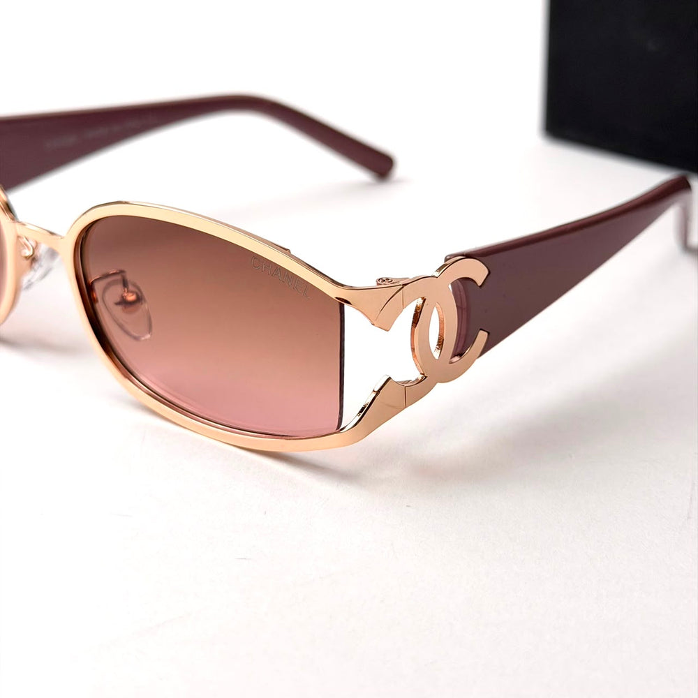 Chanel CC Metal – Rose Brown