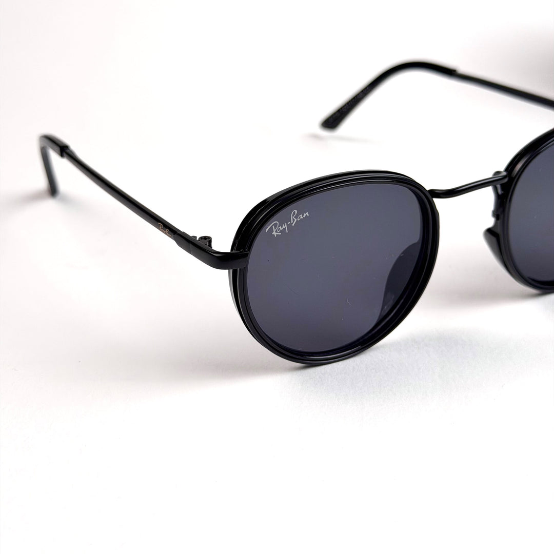Ray Ban Double Rim Round – Black Smoke