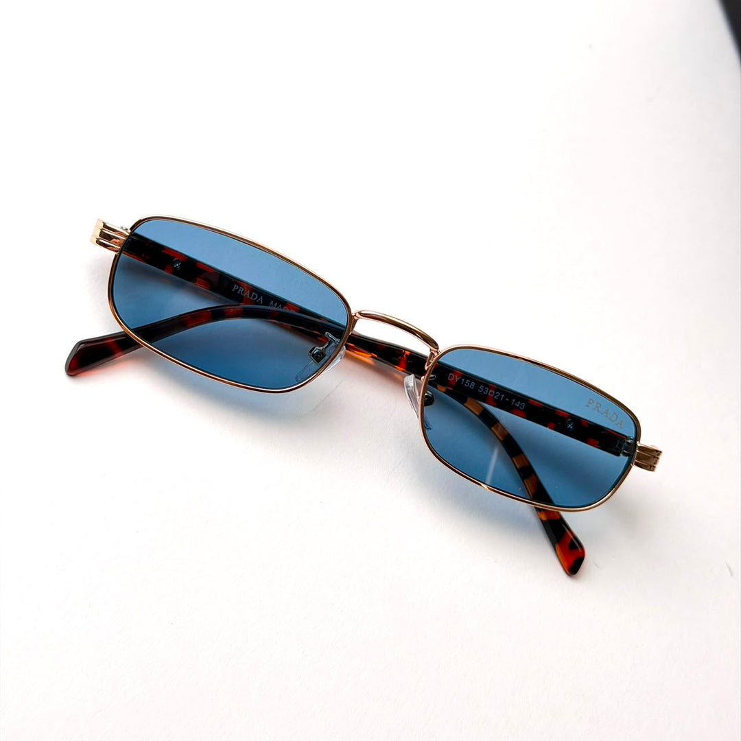 Prada PR B54S Rectangular – Rose Gold Blue