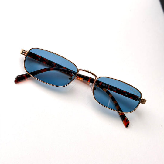 Prada PR B54S Rectangular – Rose Gold Blue