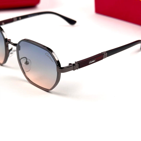 Cartier Octagon Royale – Blue Peach Gradient