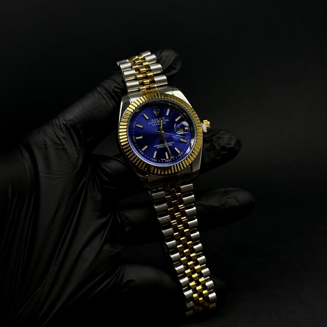 Rolex Datejust For Him – Blue &amp; Two-Tone Gold