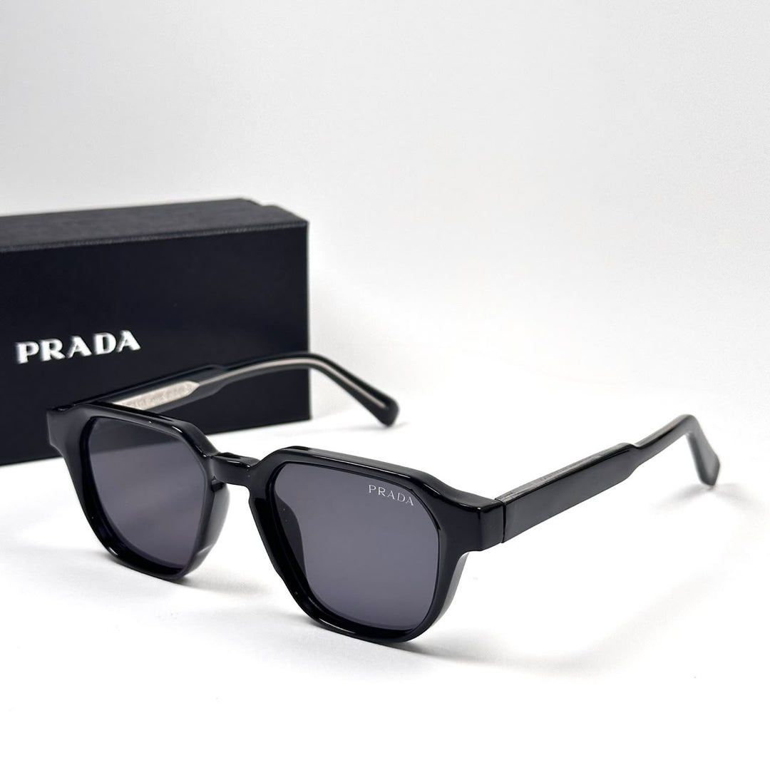 PRADA Symbole Square – Glossy Black