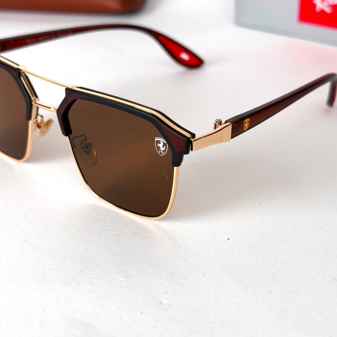 Ray Ban Scuderia Ferrari Hexa - Brown