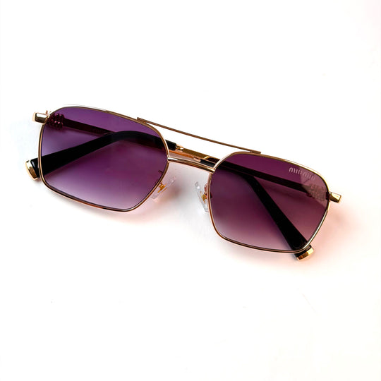 Miu Miu Double Bridge – Rose Gold Deep Purple