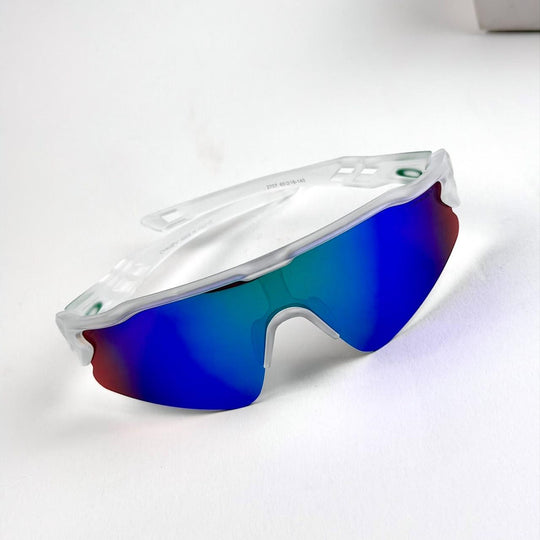 Oakley Radar EV Path – Clear White Blue Violet Mirror