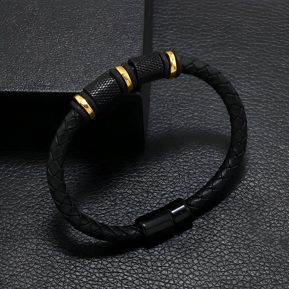 Gold and Black Bracelet