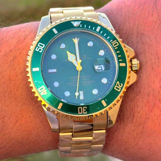 Rolex Oyster Perpetual Date Deep Sea Golden green