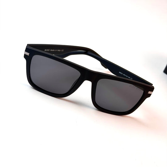 HUGO BOSS Rectangular Square – Black Smoke