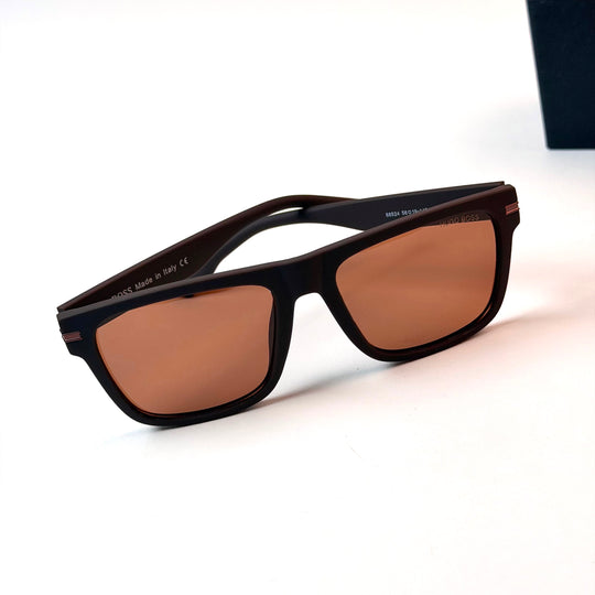 HUGO BOSS Rectangular Square –  Brown