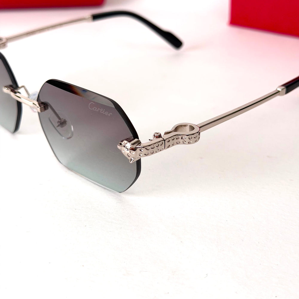 Panthère de Cartier Rimless Hexagon – Silver Grey Gradient