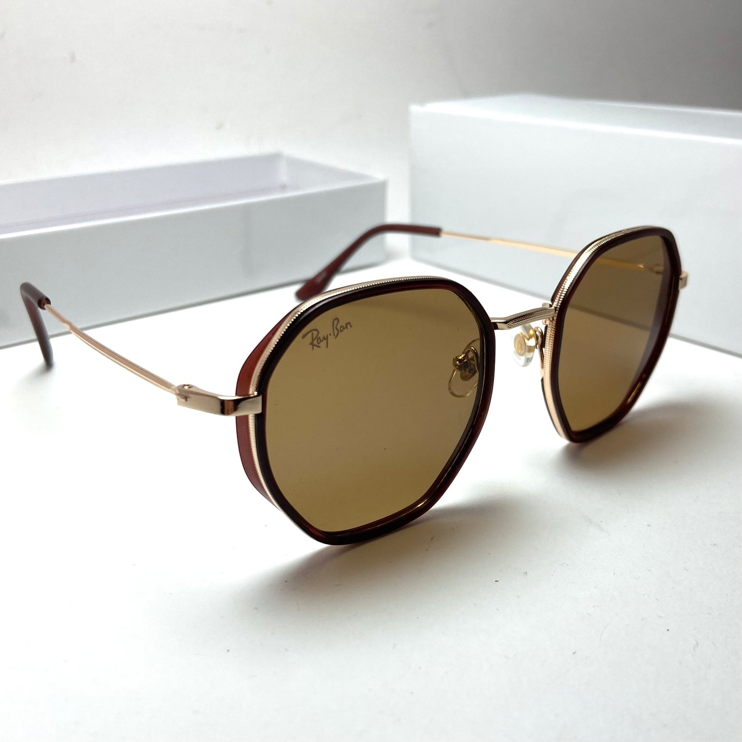 Ray Ban Double Edges Brown N