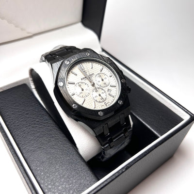 Audemars Piguet Royal Oak Chronograph For Him - Black with Gray Dial