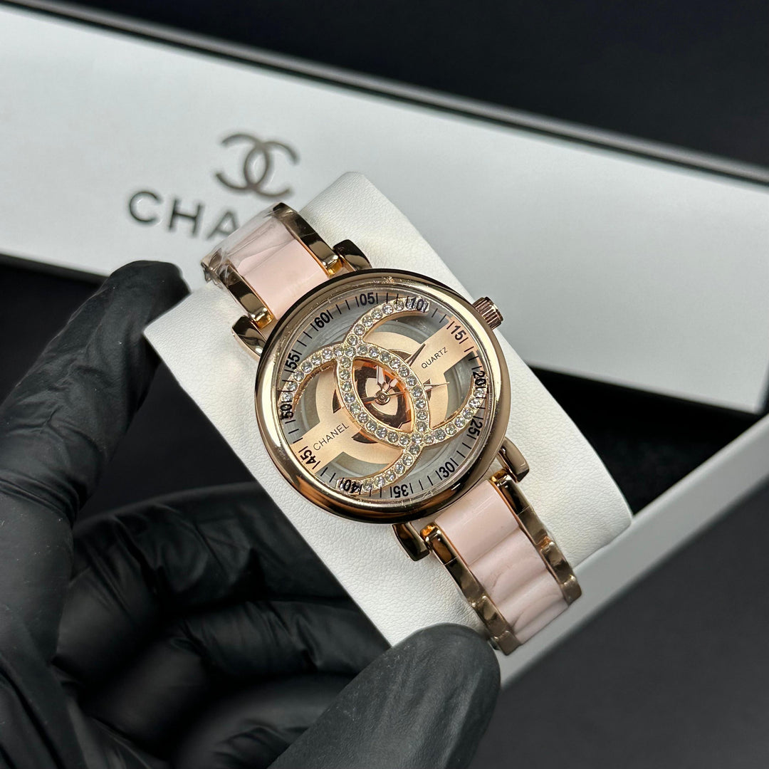 Chanel CC Crystal – Rose Gold Pink