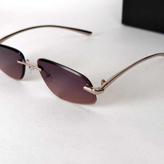 Bottega Veneta Rimless – Brown Rose