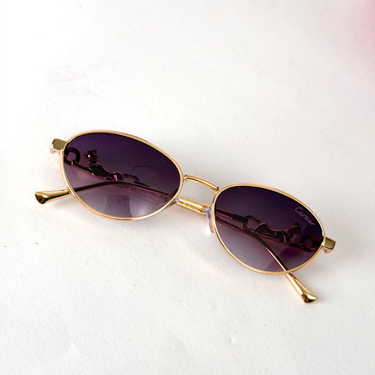 Cartier Clash oval - Gold Purple Gradient