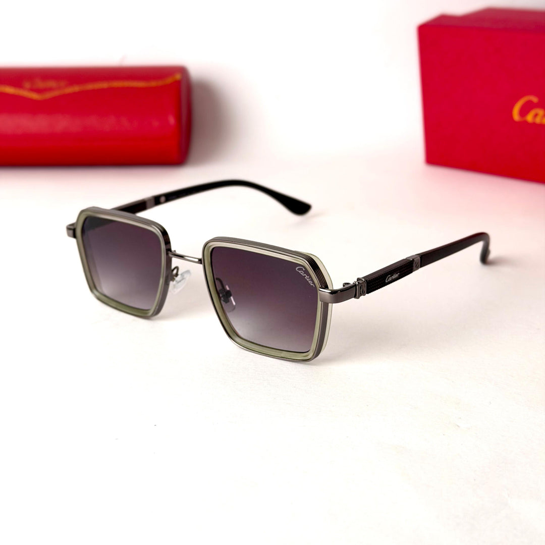 Cartier Santos – Gunmetal Frame / Smoke Gradient Lenses