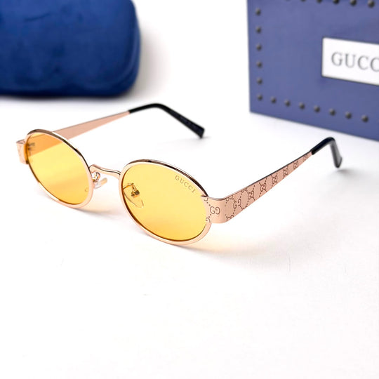 GUCCI GG1854S Oval – Rose Gold Yellow