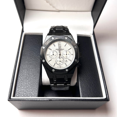 Audemars Piguet Royal Oak Chronograph For Him - Black with Gray Dial