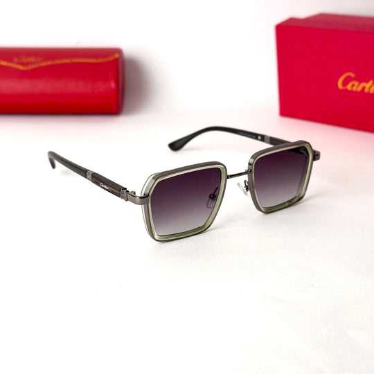 Cartier Santos – Gunmetal Frame / Smoke Gradient Lenses
