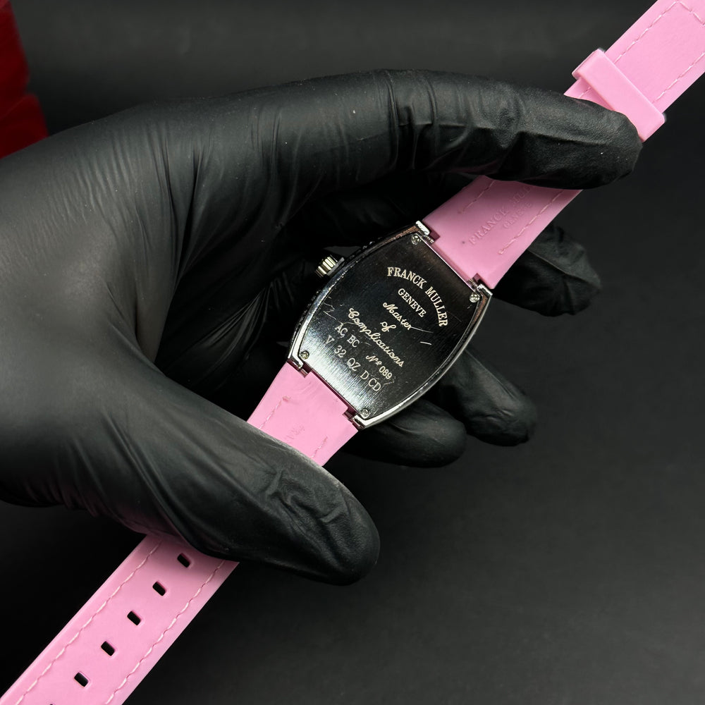 Franck Muller Vanguard Heart For Her – pink & Silver Diamond