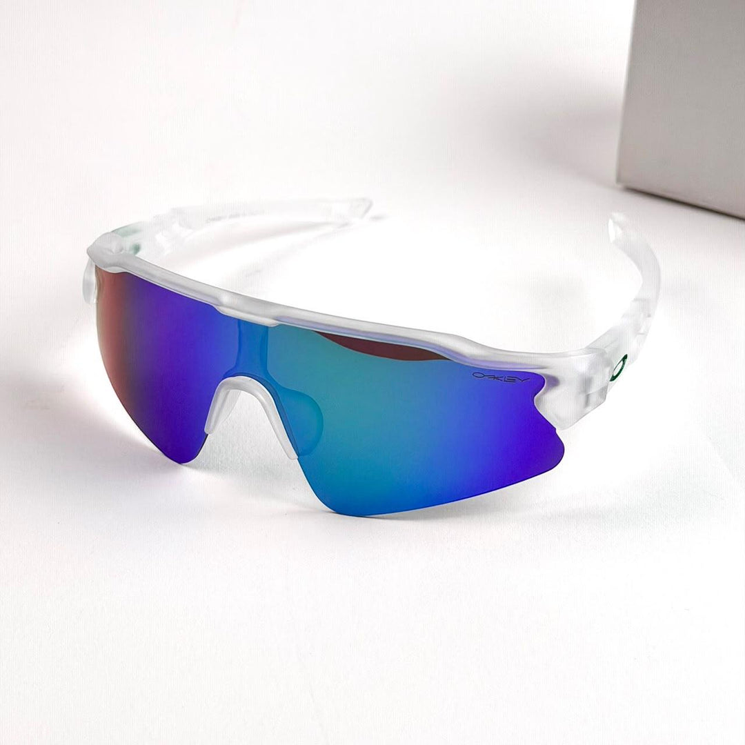 Oakley Radar EV Path – Clear White Blue Violet Mirror