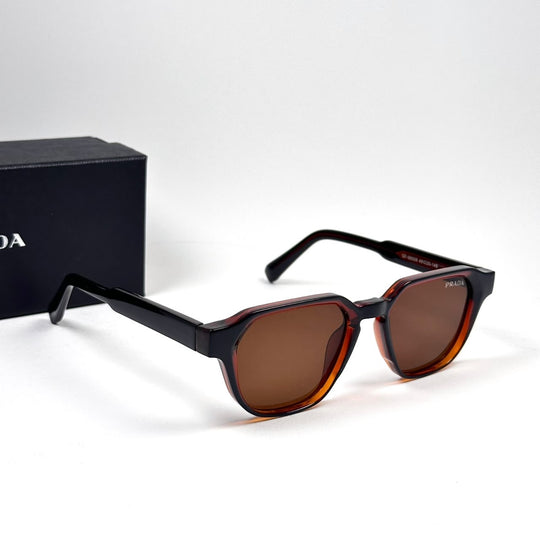 PRADA Symbole Square – Dark Tortoise Brown