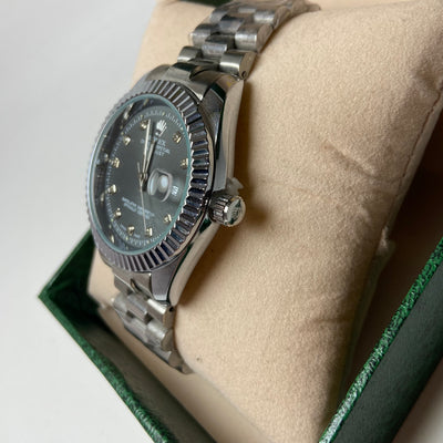 Rolex diamonds oyster Silver