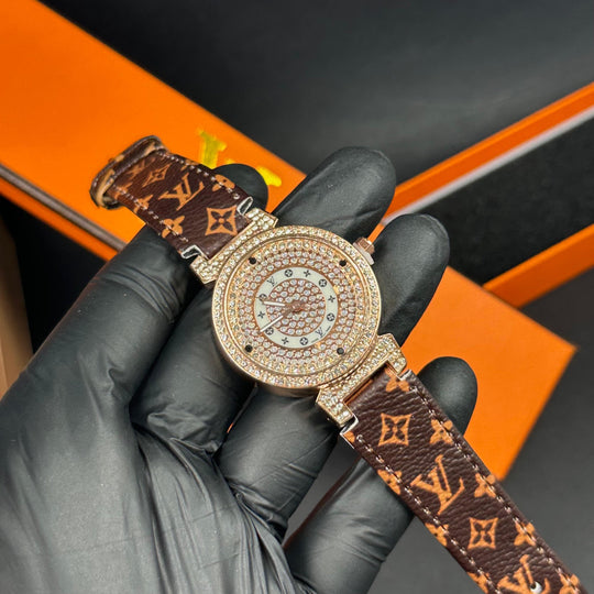 Louis Vuitton LV Crystal Round – Monogram Brown
