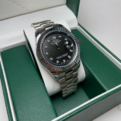 Rolex date just Diamond for Him - Black Dial
