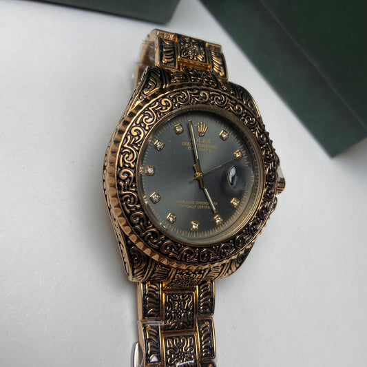 Rolex Arabic Design Gold