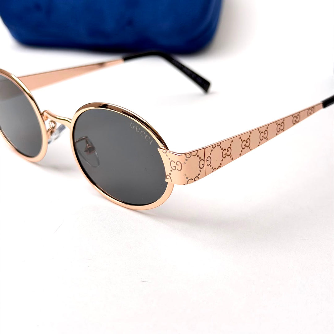 GUCCI GG1854S Oval – Rose Gold Black