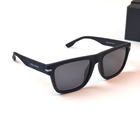 HUGO BOSS Rectangular Square – Black Smoke