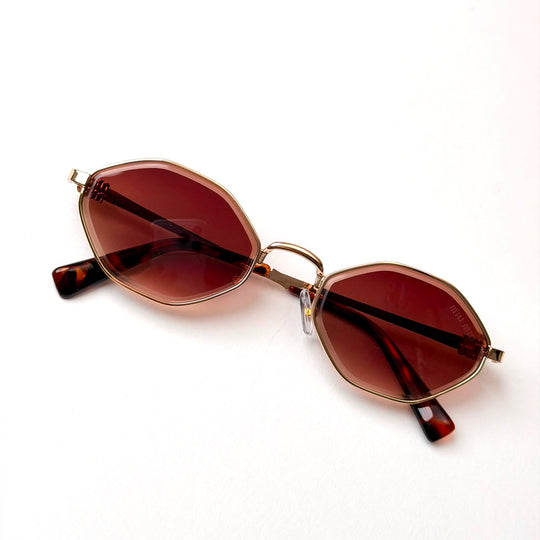Miu Miu MU 173AV Polygonal – Rose Gold Burgundy