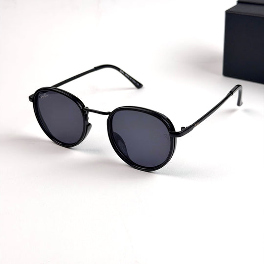 Ray Ban Double Rim Round – Black Smoke