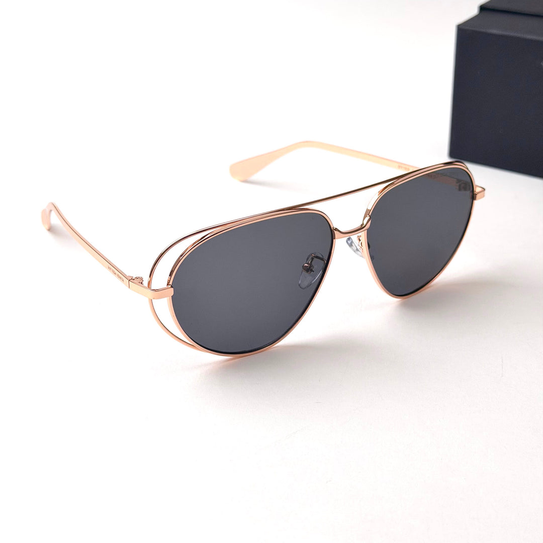 Bottega Veneta Ribbon Aviator - Rose Gold Black