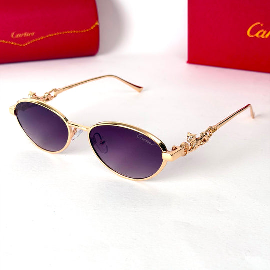 Cartier Clash oval - Gold Purple Gradient