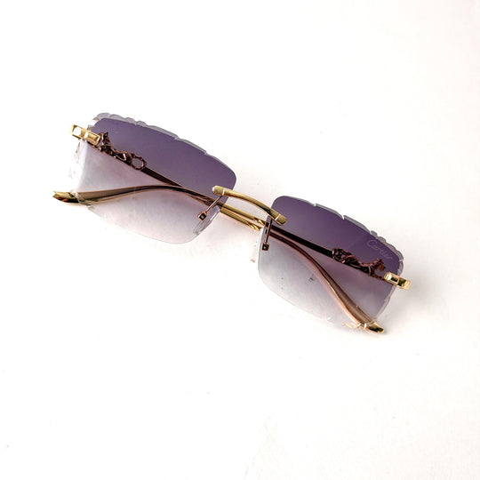 Cartier Rimless Square – Lavender Gradient