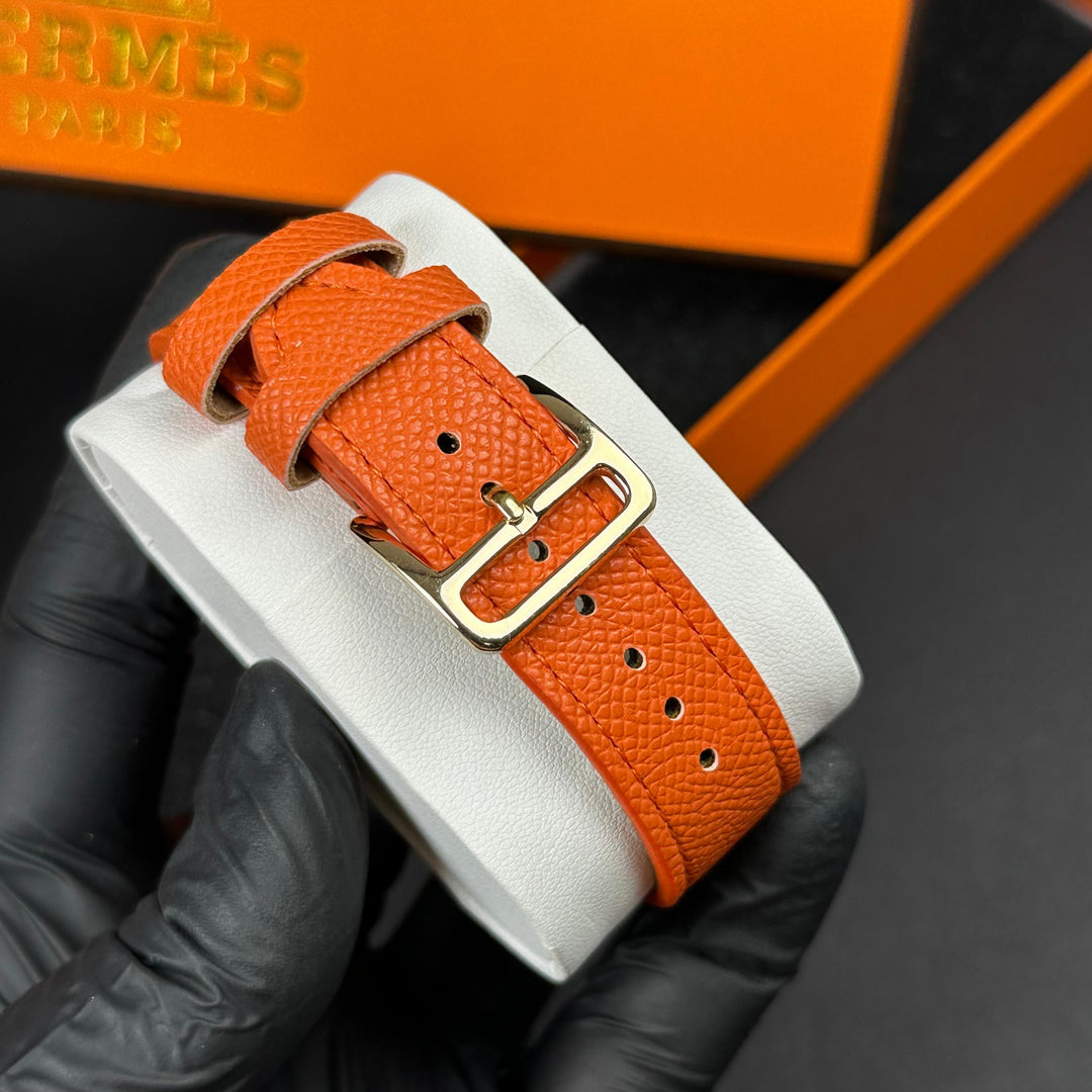 Hermès H Crystal – Gold Orange