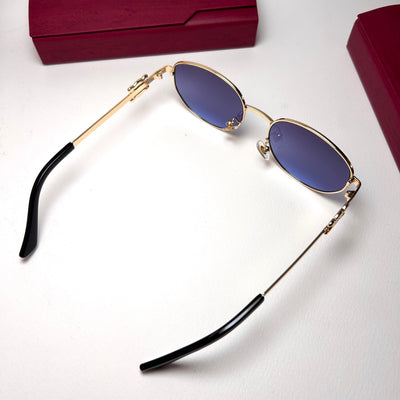 Celine Oval - Golden Blue
