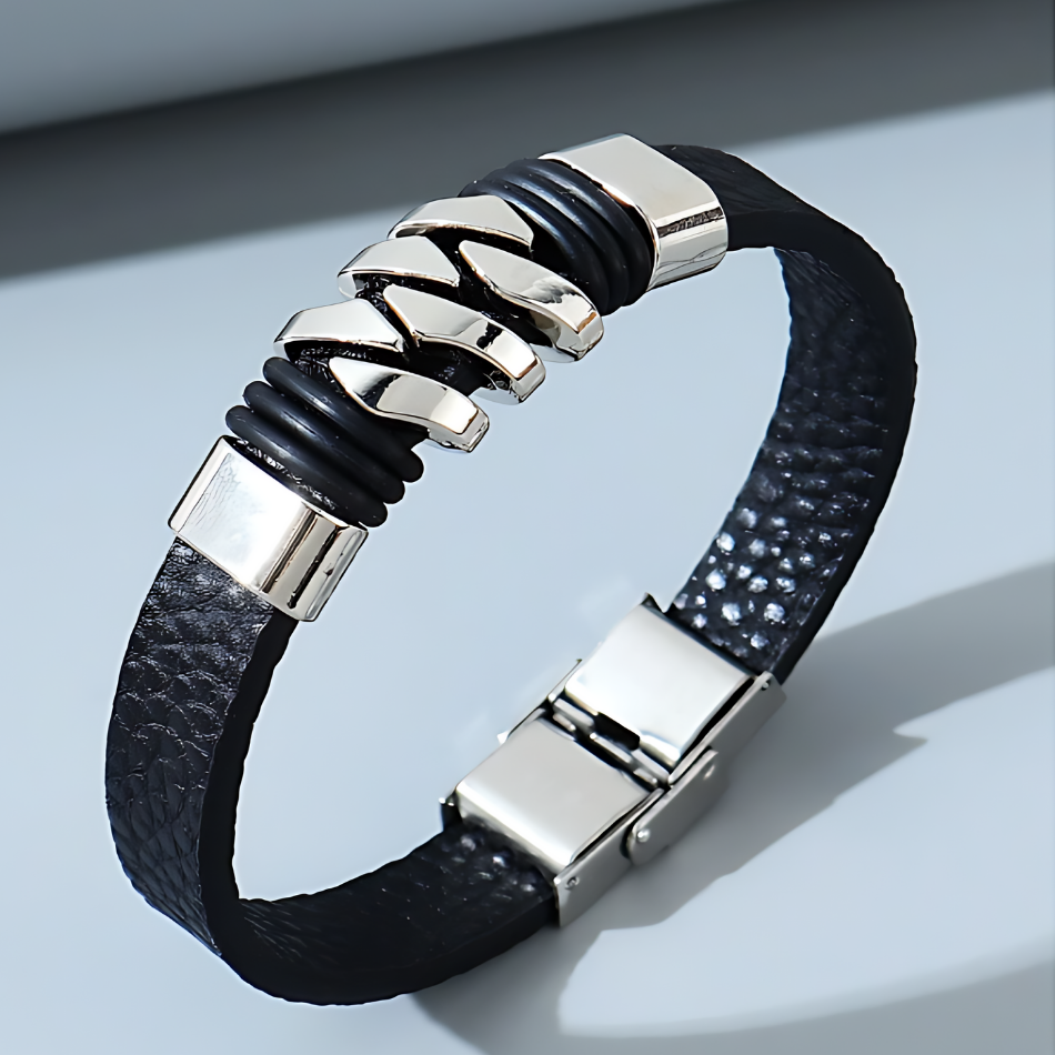 Punk Style Leather Bracelet