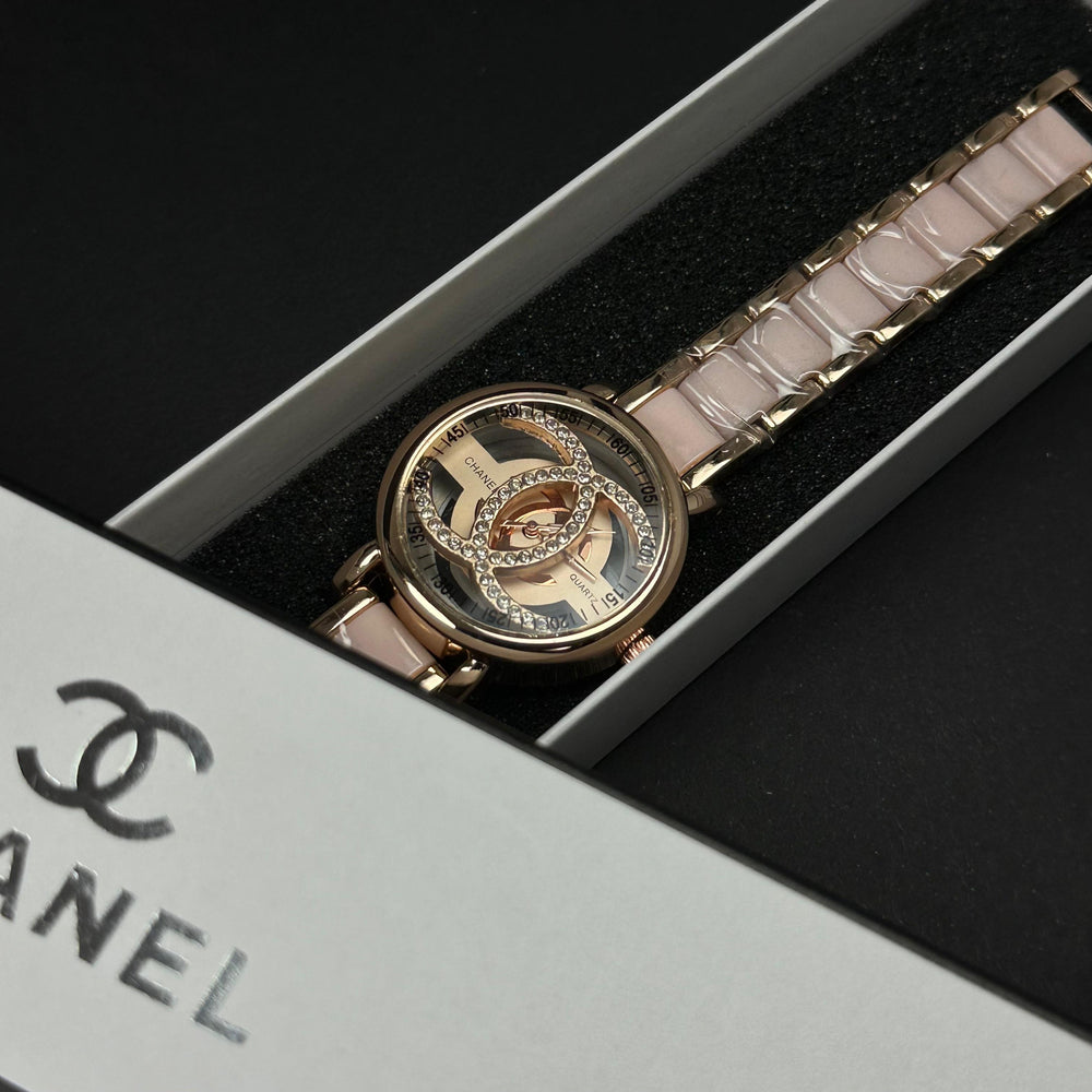 Chanel CC Crystal – Rose Gold Pink