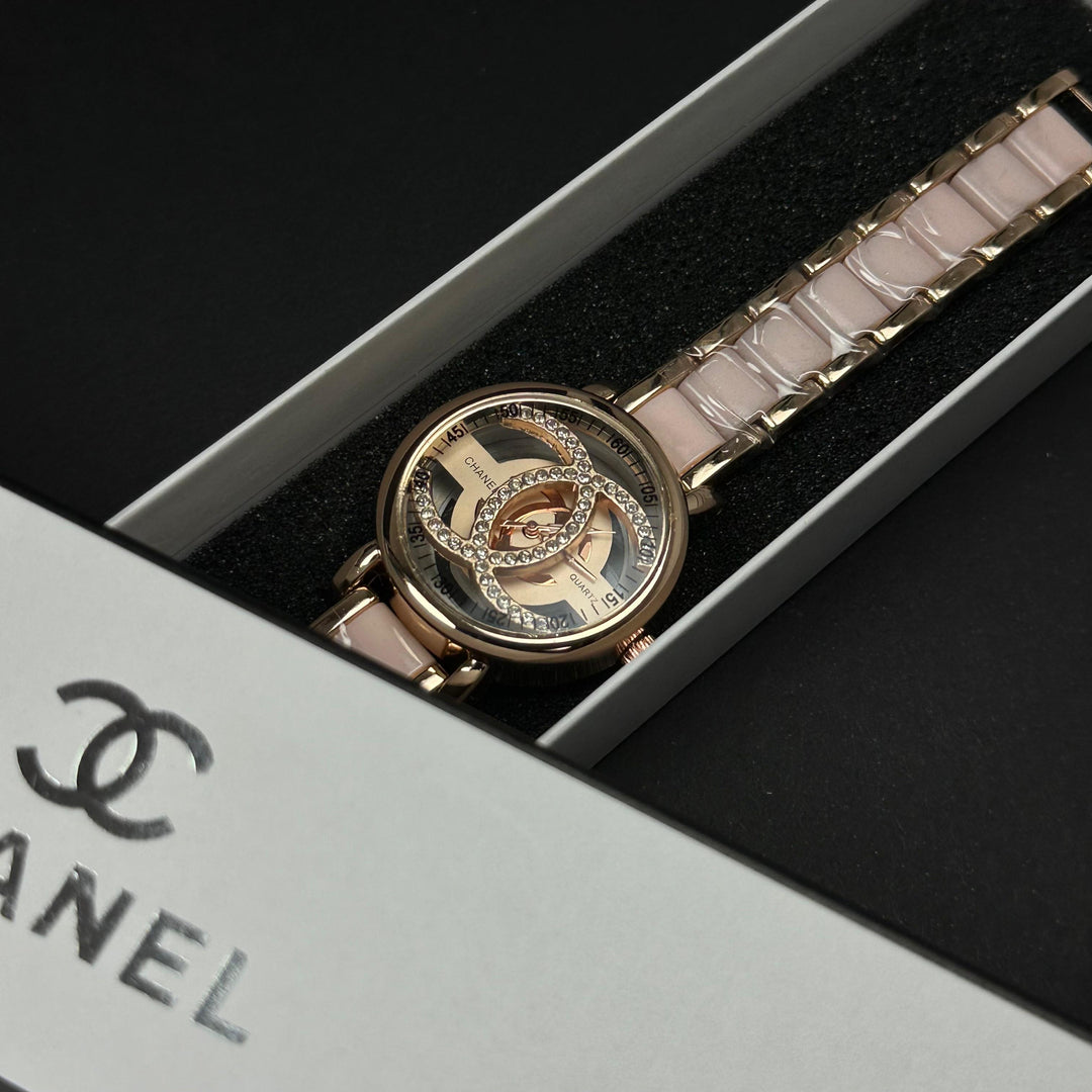 Chanel CC Crystal – Rose Gold Pink