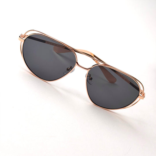 Bottega Veneta Ribbon Aviator - Rose Gold Black