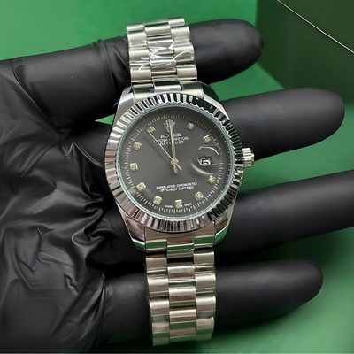 Rolex diamonds oyster Silver