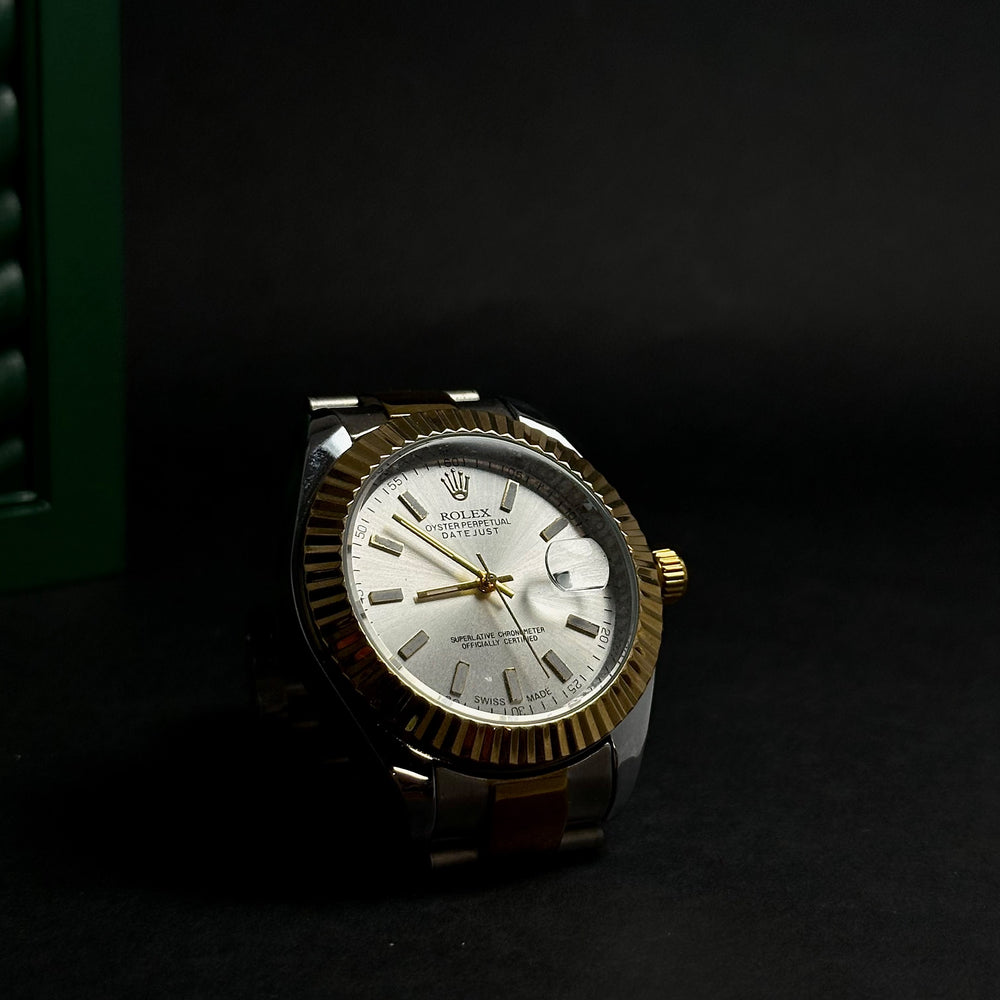 Rolex Datejust For Him – Silver Sunburst Dial & Fluted Bezel