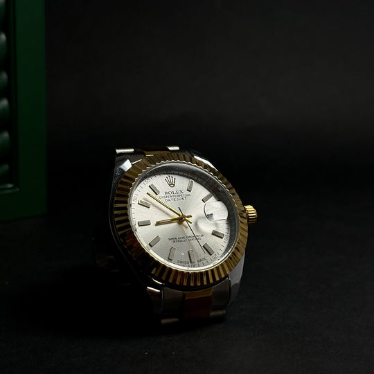 Rolex Datejust For Him – Silver Sunburst Dial &amp; Fluted Bezel